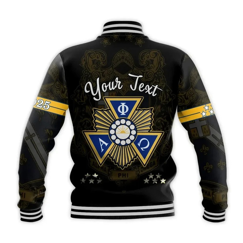Personalised Alpha Phi Omega Baseball Jacket, African Baseball Jacket For Men Women