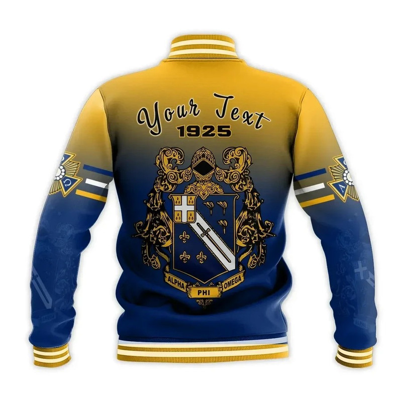 Personalised Alpha Phi Omega Motto Apo Baseball Jacket, African Baseball Jacket For Men Women