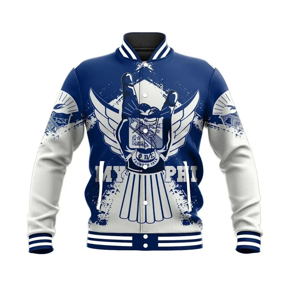 Phi Beta Sigma Fraternity My Dove Baseball Jacket, African Baseball Jacket For Men Women