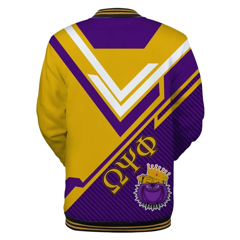 Omega Psi Phi Modern Style Baseball Jacket, African Baseball Jacket For Men Women