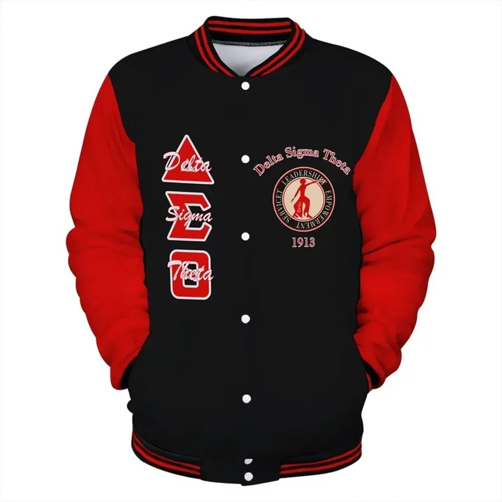 Delta Sigma Theta Hand Sign Elephant Baseball Jacket, African Baseball Jacket For Men Women