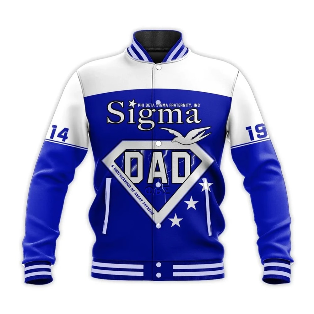 Personalised Phi Beta Sigma Happy Father'S Day Baseball Jacket, African Baseball Jacket For Men Women