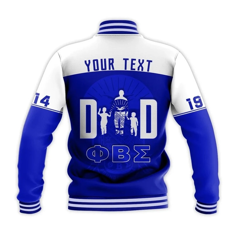 Personalised Phi Beta Sigma Happy Father'S Day Baseball Jacket, African Baseball Jacket For Men Women