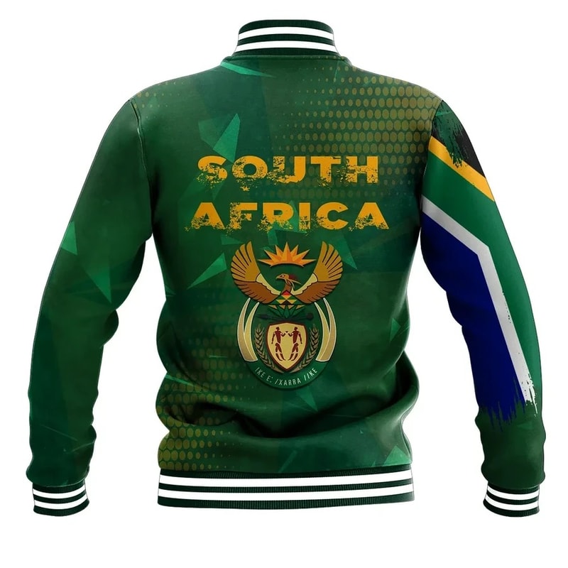 South Africa Flag Baseball Jacket - Fid Style, African Baseball Jacket For Men Women