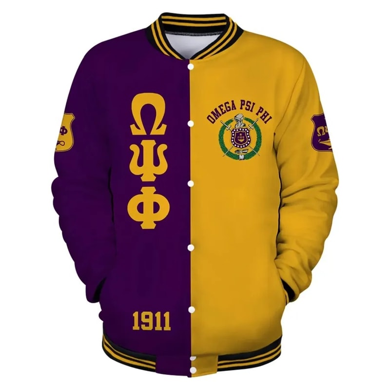 Omega Psi Phi 31 Baseball Jacket, African Baseball Jacket For Men Women