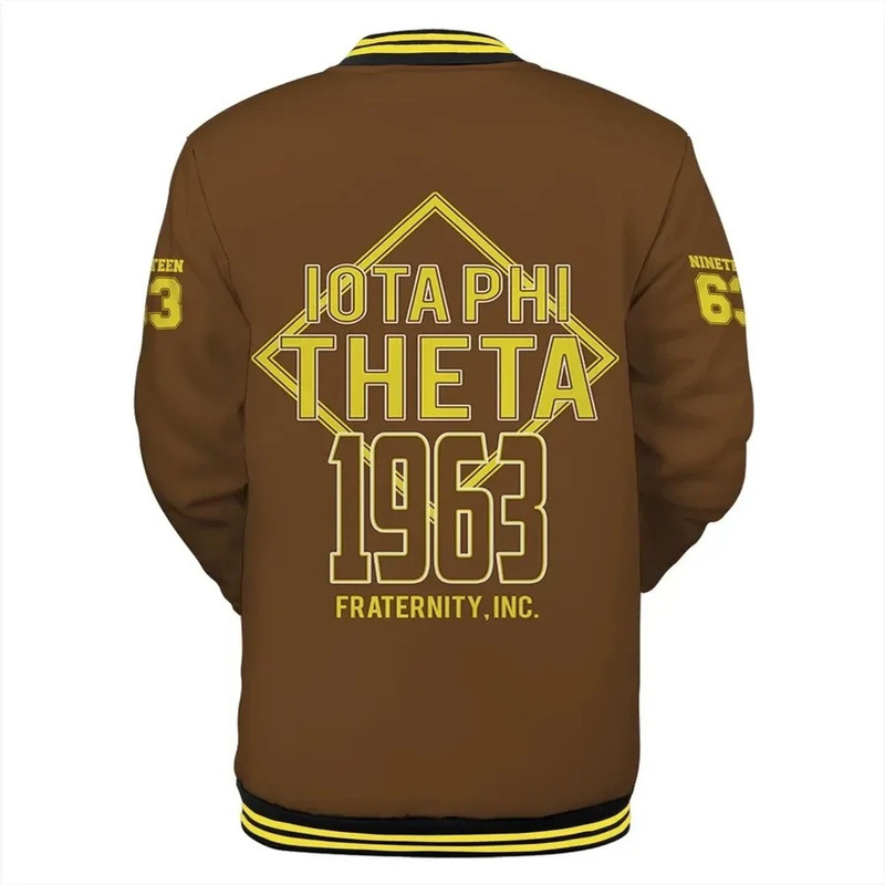 Iota Phi Theta Triangle Baseball Jacket, African Baseball Jacket For Men Women