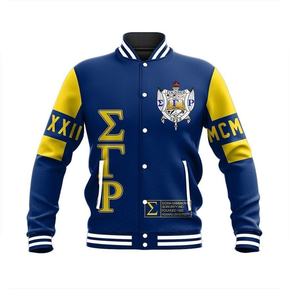 MCM Sigma Gamma Rho Baseball Jacket, African Baseball Jacket For Men Women