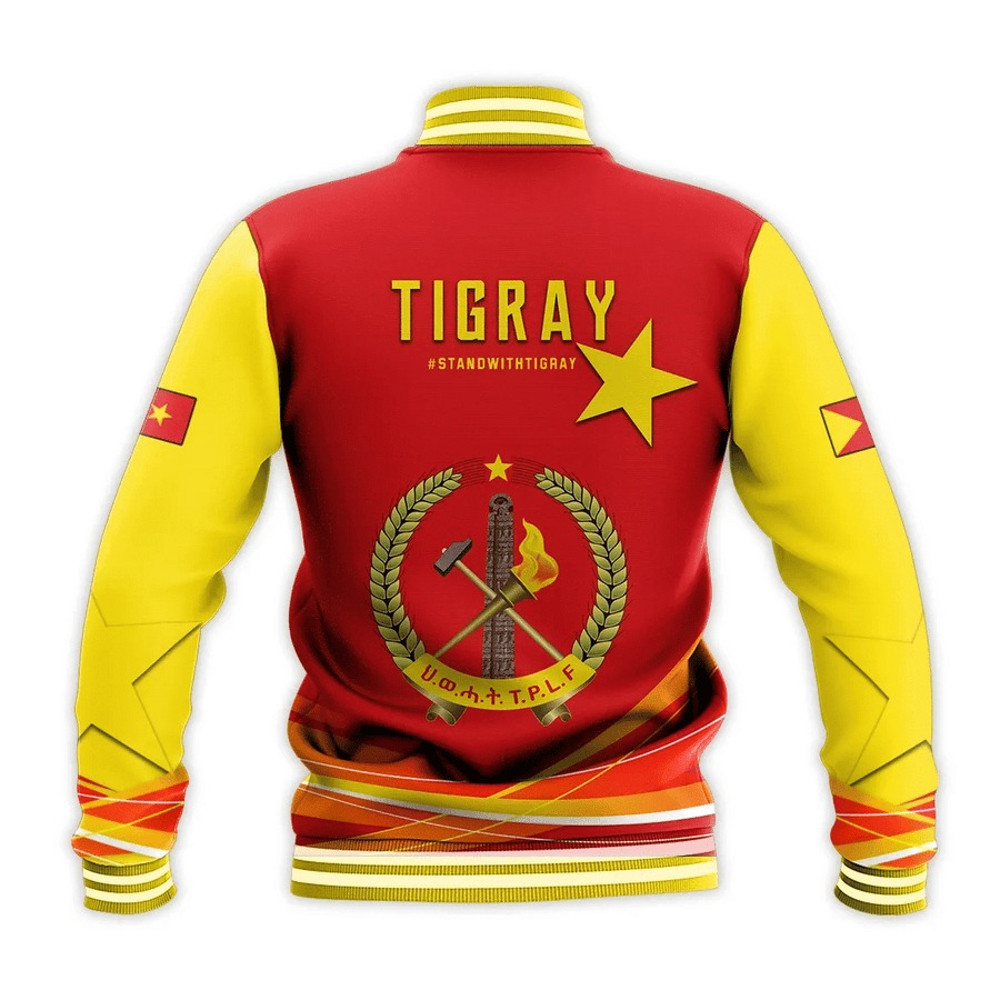 Tigray Simple Baseball Jacket - Stand With Tigray, African Baseball Jacket For Men Women