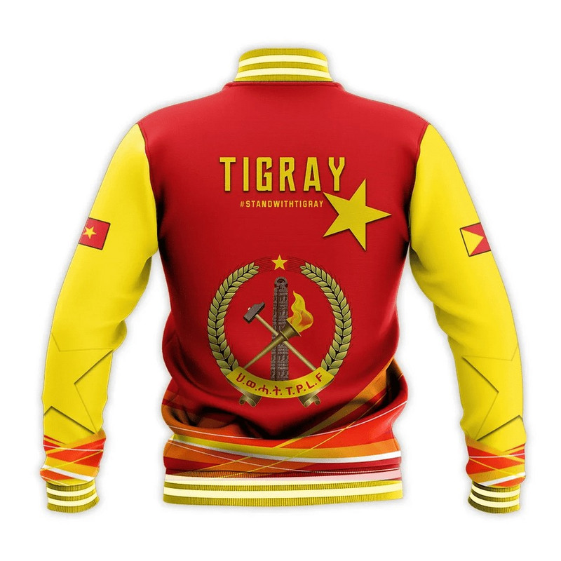 Tigray Simple Baseball Jacket - Stand With Tigray, African Baseball Jacket For Men Women