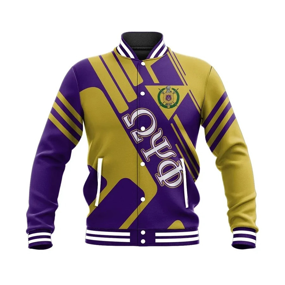 Omega Psi Phi Rockie Style Baseball Jacket, African Baseball Jacket For Men Women