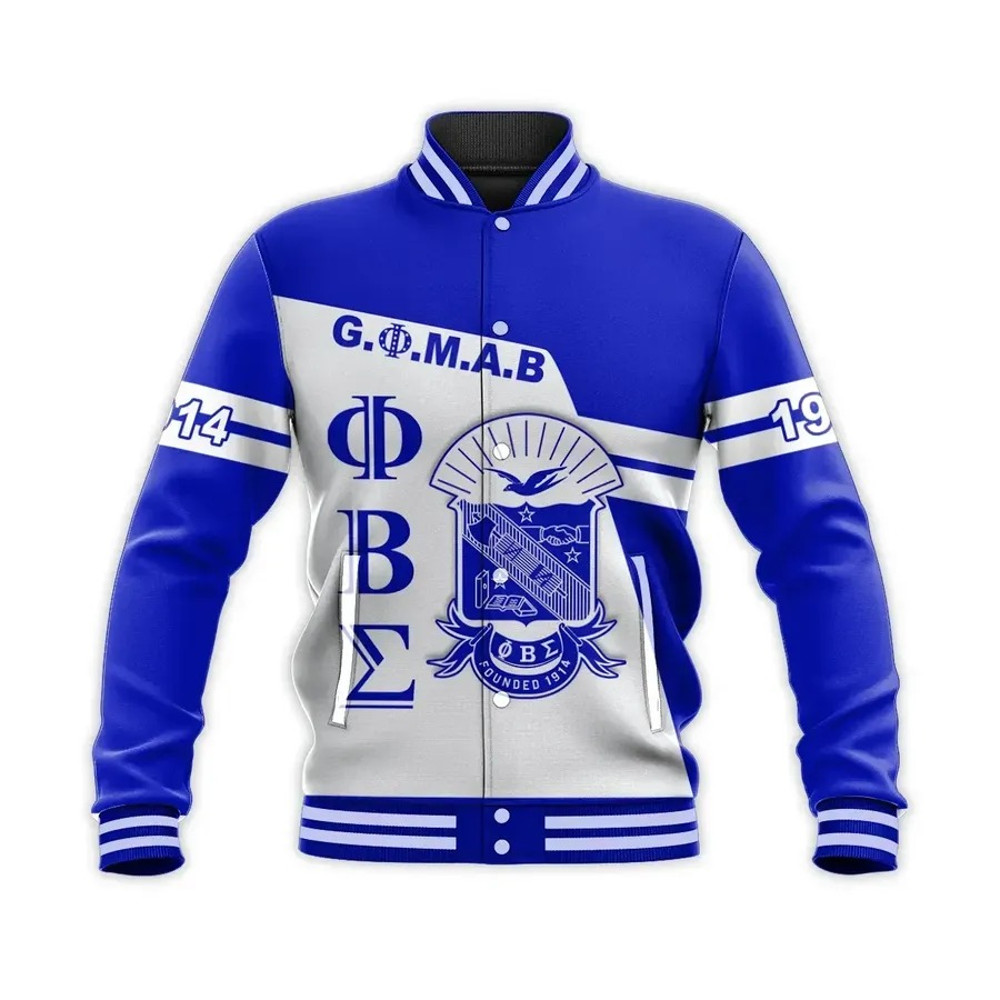 Newest Phi Beta Sigma Baseball Jacket, African Baseball Jacket For Men Women