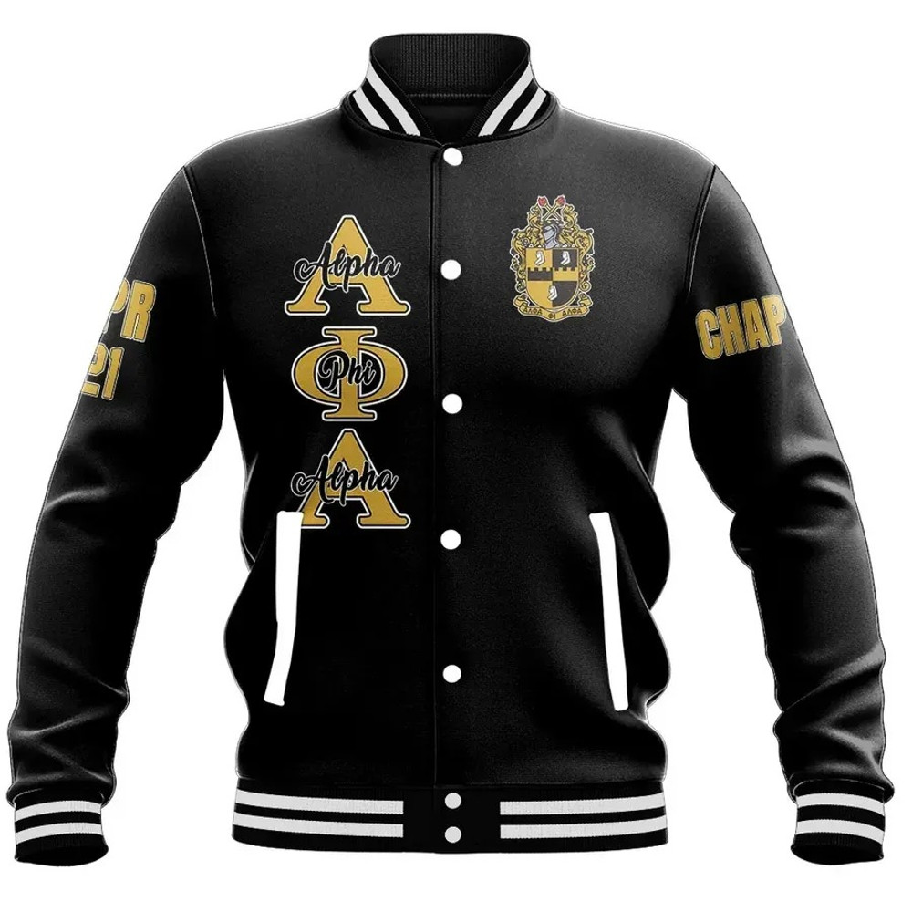 Custom Alpha Phi Alpha Baseball Jackets, African Baseball Jacket For Men Women