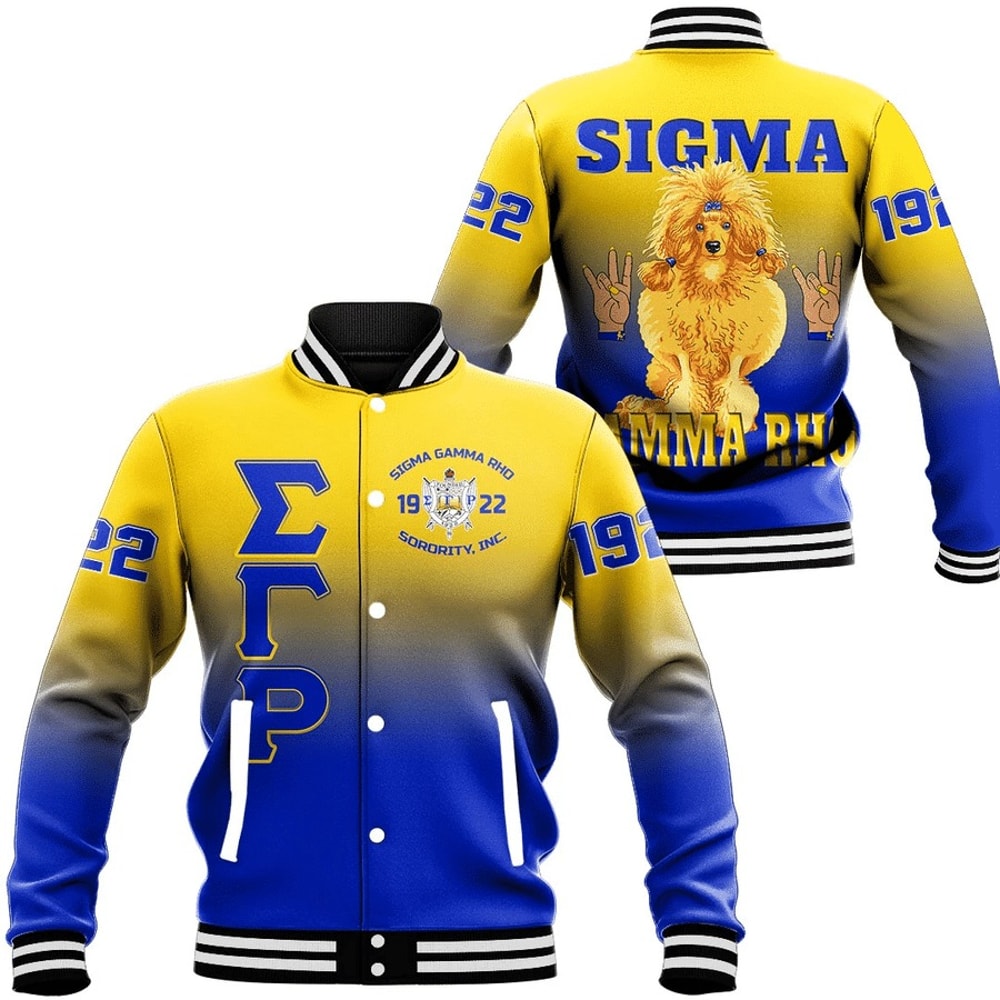 Sigma Gamma Rho Gradient Baseball Jackets, African Baseball Jacket For Men Women