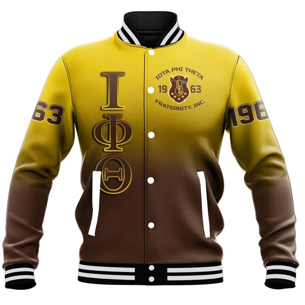 Iota Phi Theta Gradient Baseball Jackets, African Baseball Jacket For Men Women