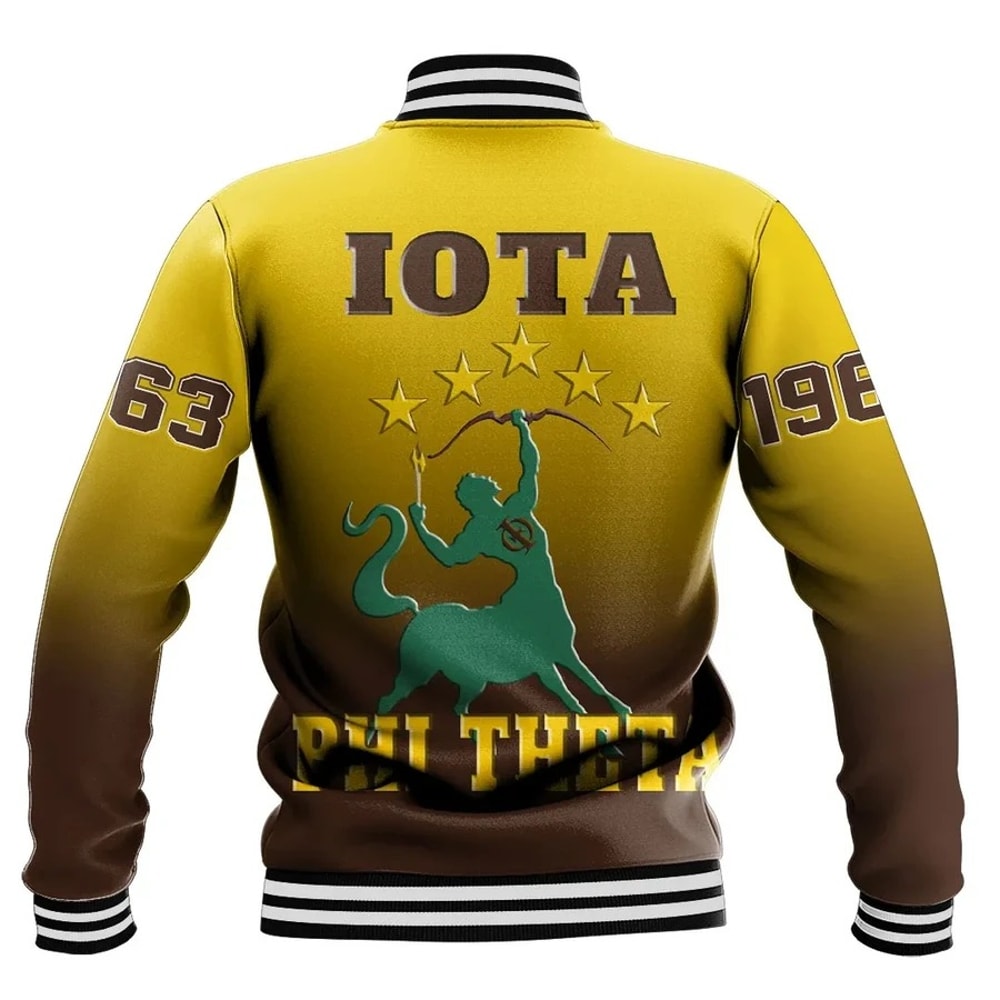 Iota Phi Theta Gradient Baseball Jackets, African Baseball Jacket For Men Women