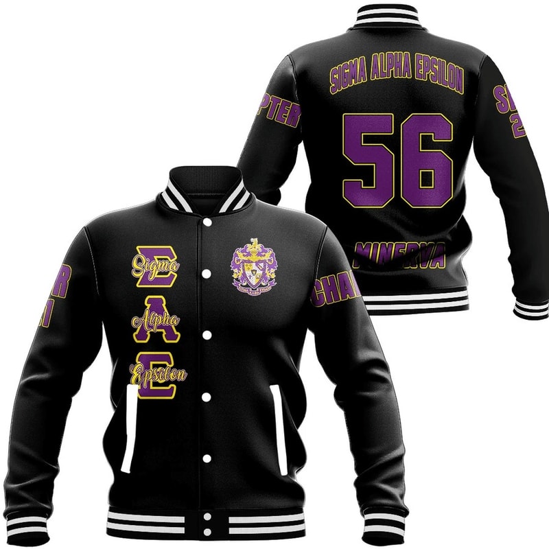 Custom Sigma Alpha Epsilon Baseball Jackets, African Baseball Jacket For Men Women