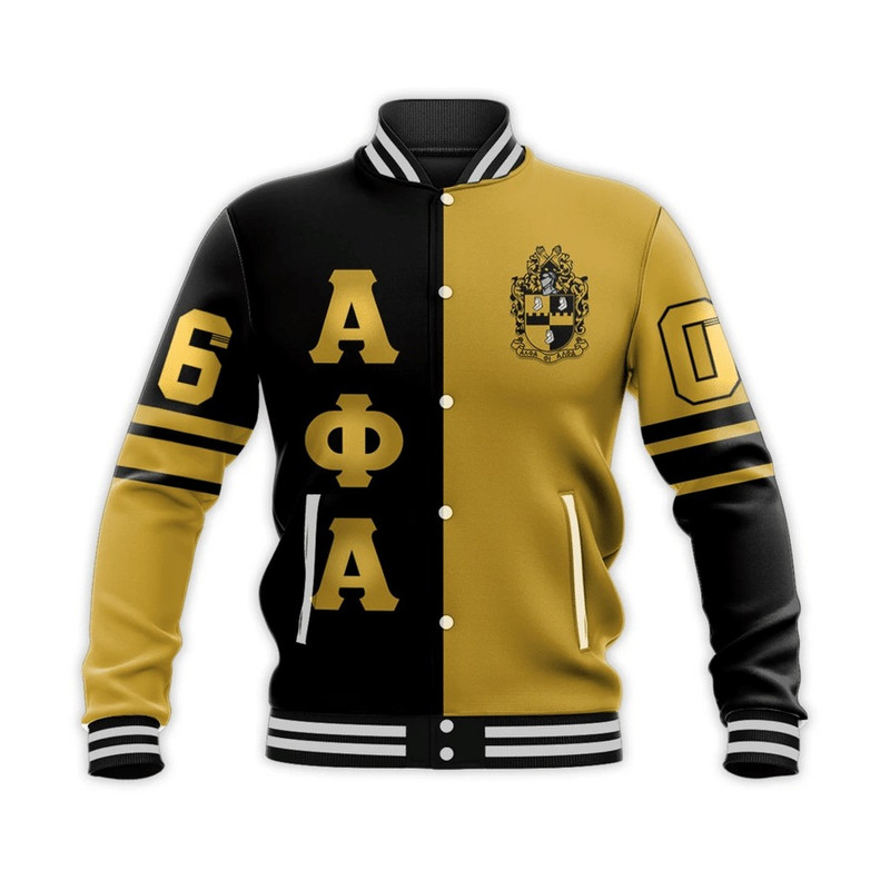 Custom Alpha Phi Alpha Half Style Baseball Jackets, African Baseball Jacket For Men Women