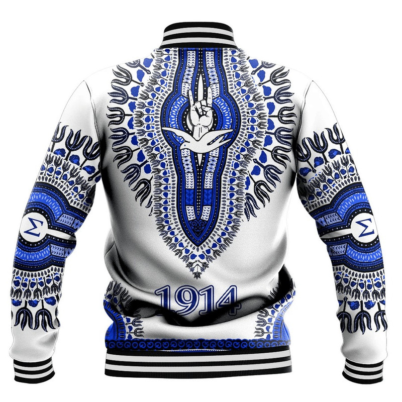 Phi Beta Sigma Dashiki Baseball Jackets, African Baseball Jacket For Men Women