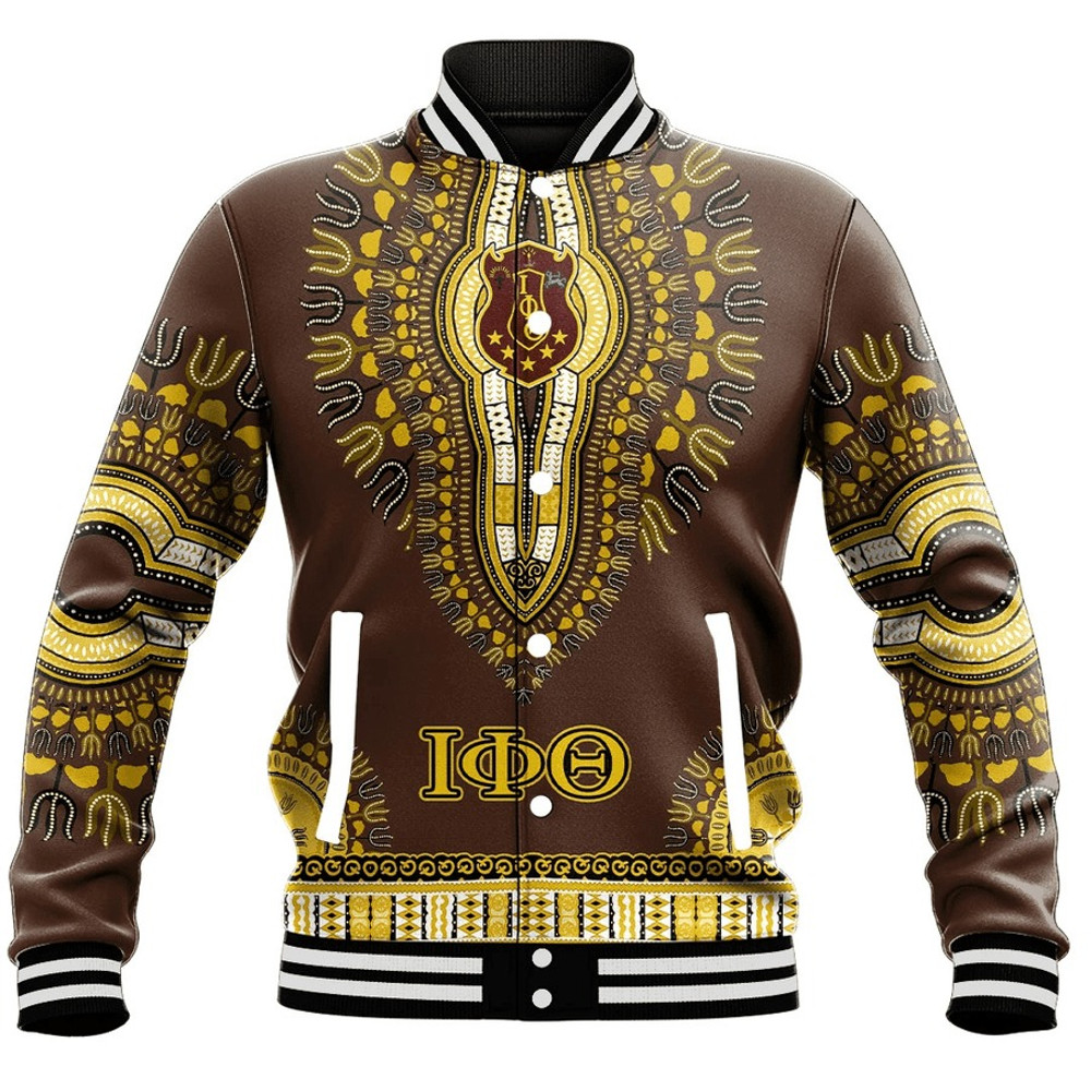 Iota Phi Theta Dashiki Baseball Jackets, African Baseball Jacket For Men Women