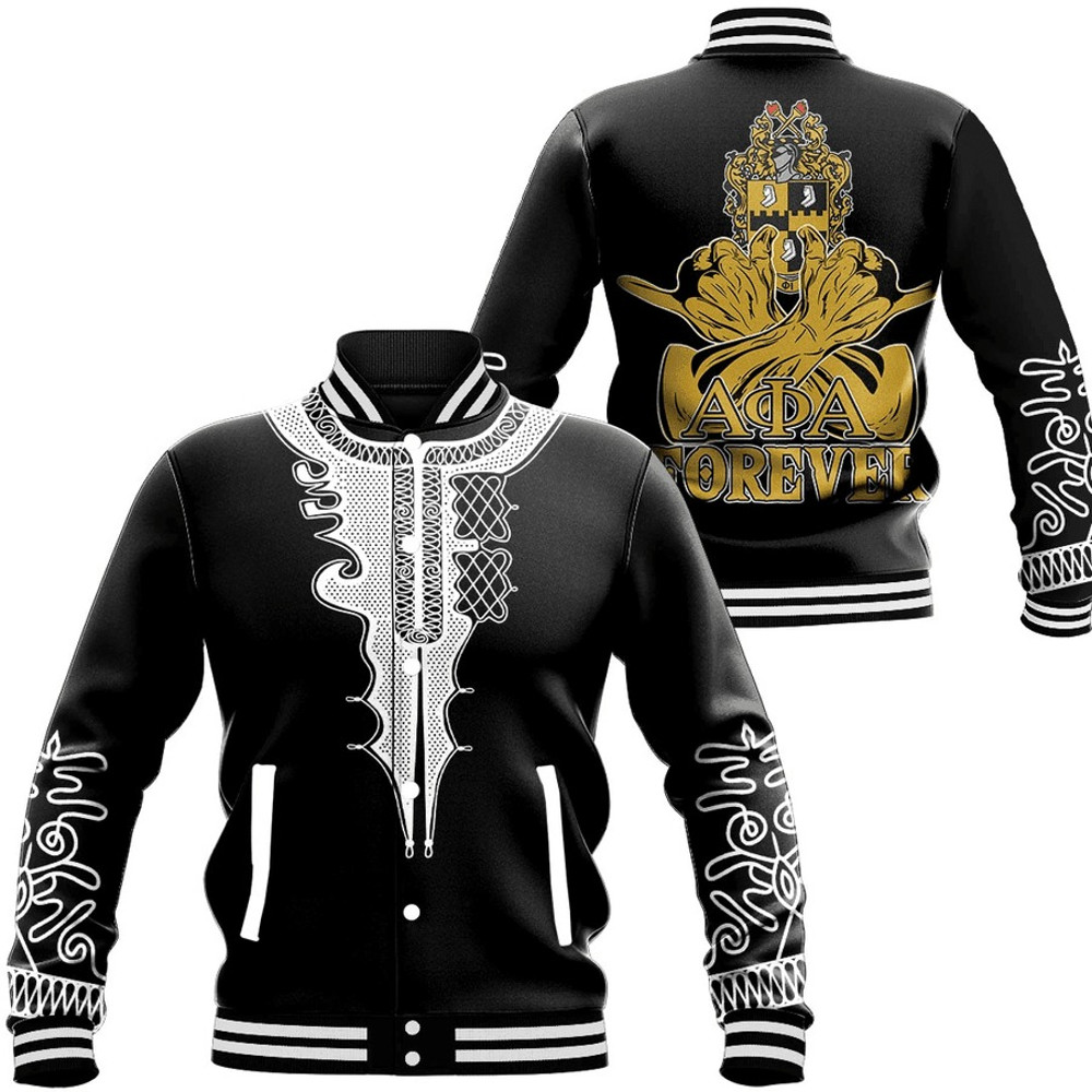 Alpha Phi Alpha Forever Baseball Jackets, African Baseball Jacket For Men Women