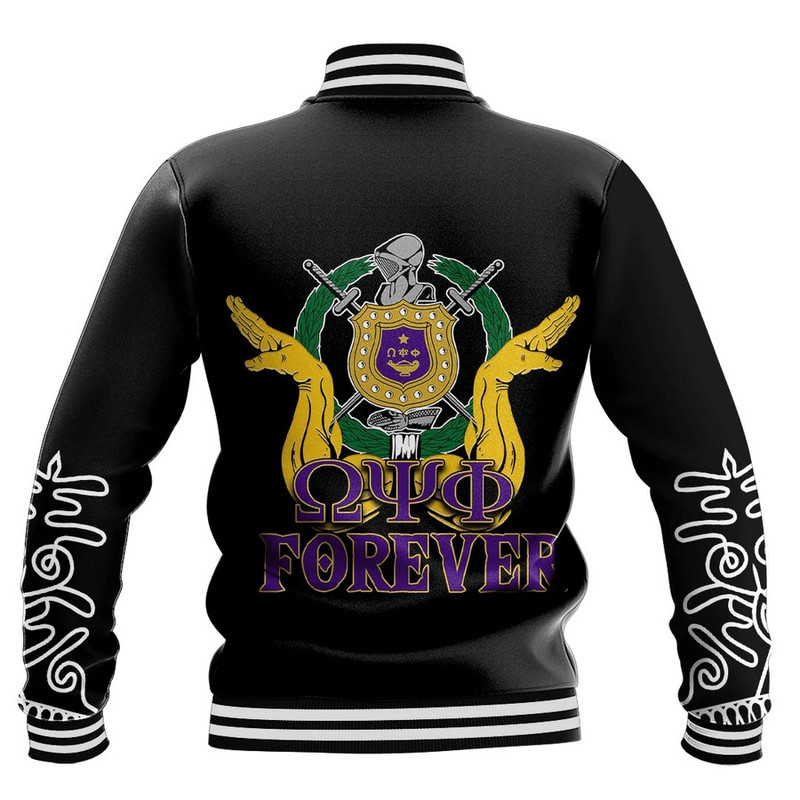 Omega Psi Phi Forever Baseball Jackets, African Baseball Jacket For Men Women