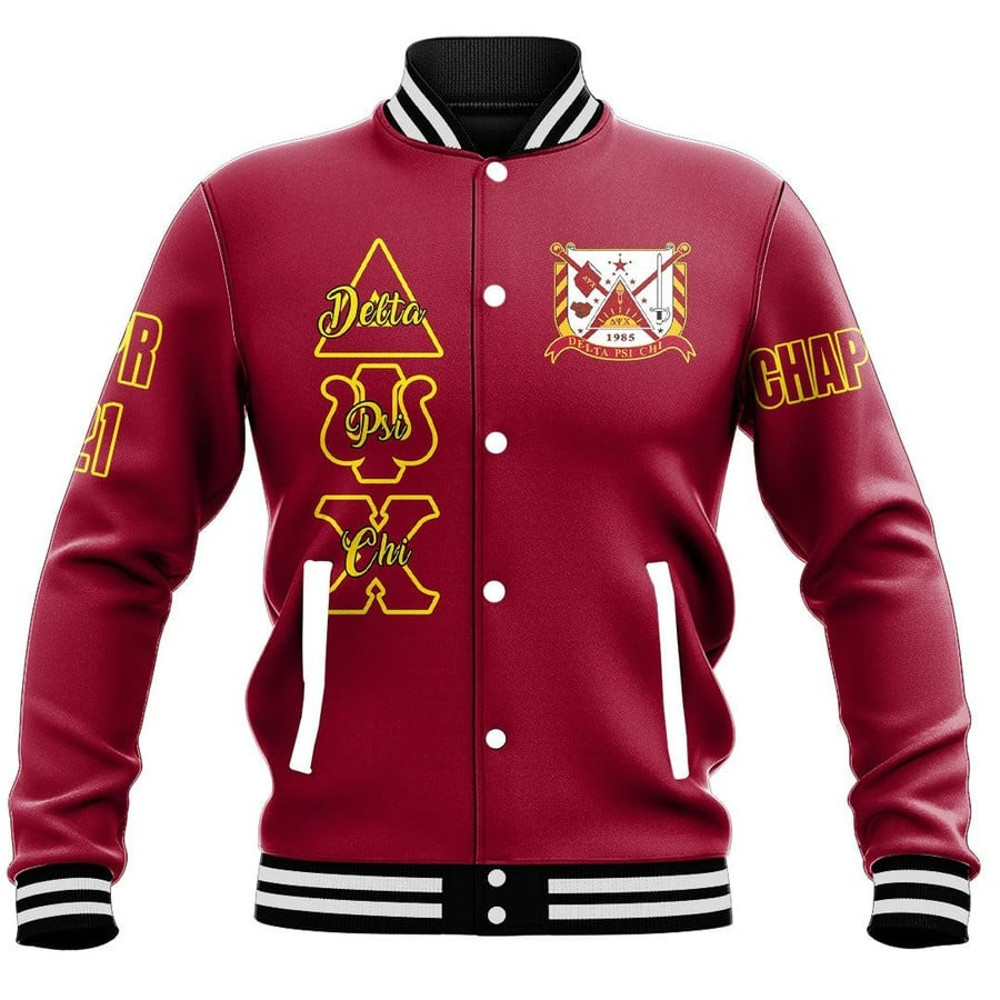 Custom Delta Psi Chi Baseball Jackets, African Baseball Jacket For Men Women