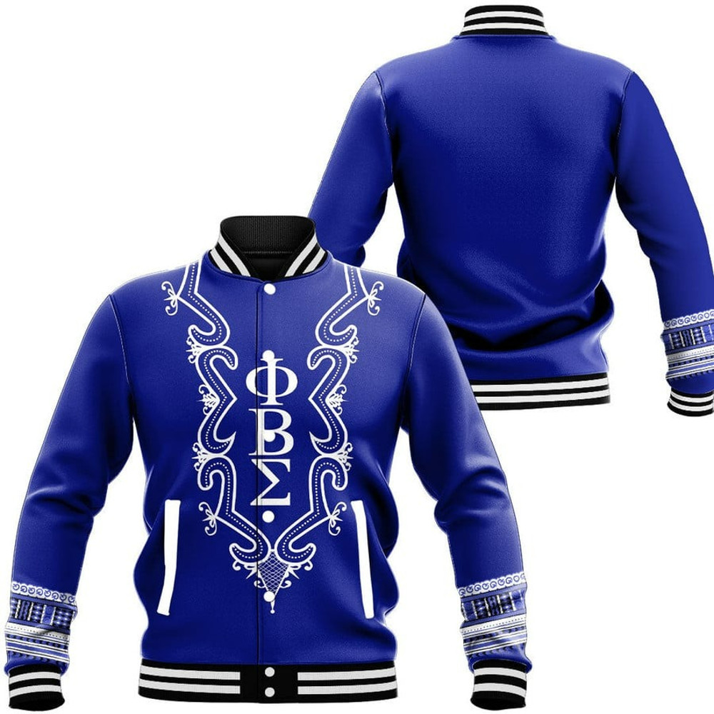 Phi Beta Sigma Hye Won Hye Dashiki Baseball Jackets, African Baseball Jacket For Men Women