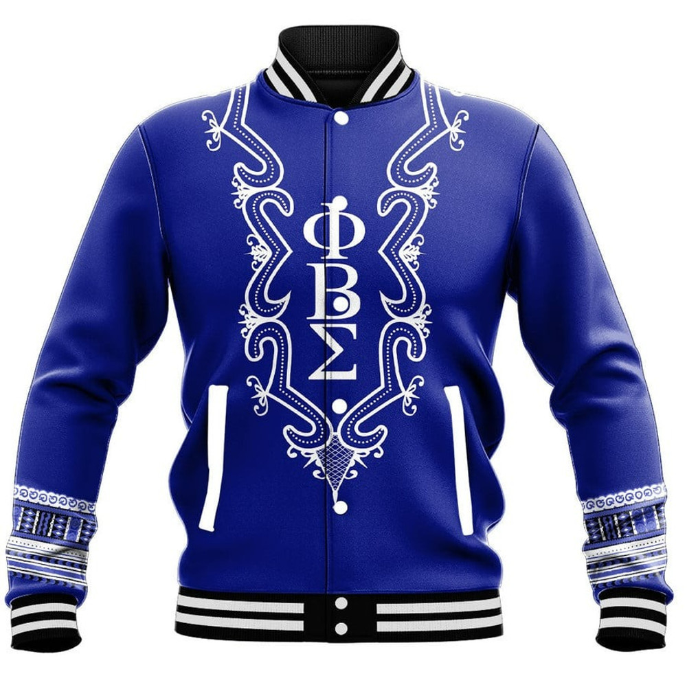 Phi Beta Sigma Hye Won Hye Dashiki Baseball Jackets, African Baseball Jacket For Men Women
