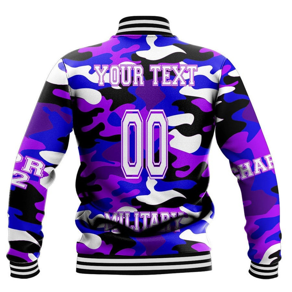 Custom Lambda Psi Alpha Camo Baseball Jackets, African Baseball Jacket For Men Women