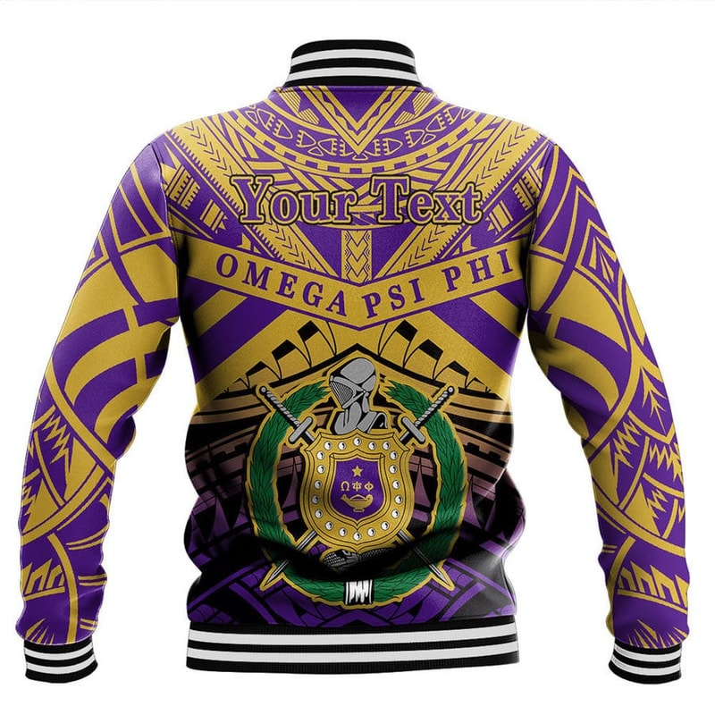 Omega Psi Phi Tattoo Style Baseball Jackets, African Baseball Jacket For Men Women