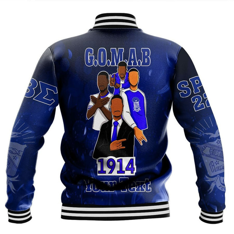 Custom Straight Outta Phi Beta Sigma Baseball Jackets, African Baseball Jacket For Men Women