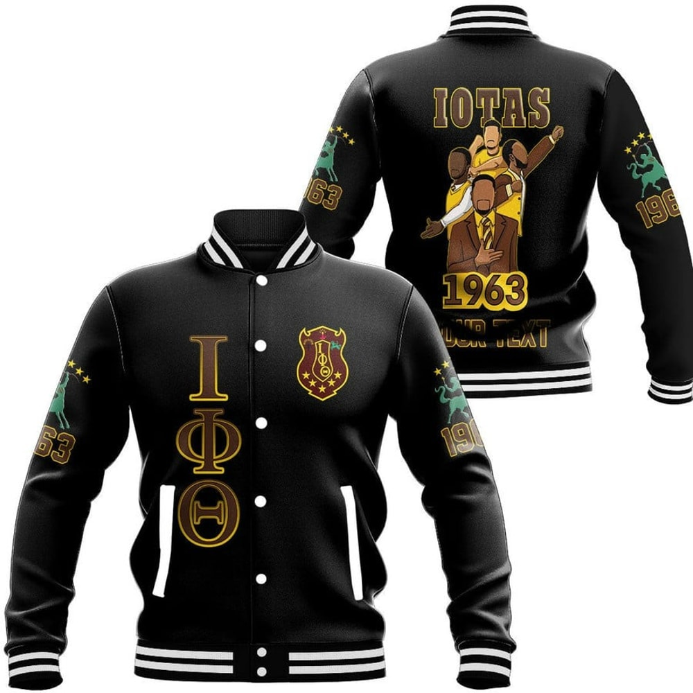 Custom Iota Phi Theta Fraternity Baseball Jackets, African Baseball Jacket For Men Women