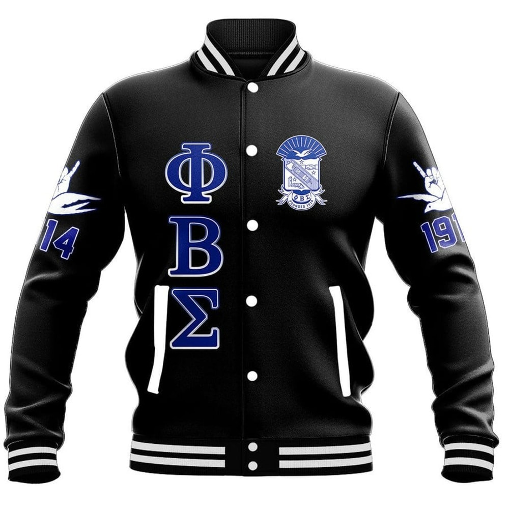 Custom Phi Beta Sigma Fraternity Baseball Jackets, African Baseball Jacket For Men Women