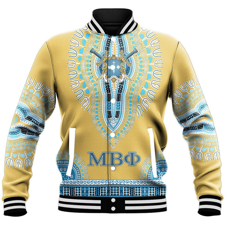Mu Beta Phi Dashiki Baseball Jackets, African Baseball Jacket For Men Women