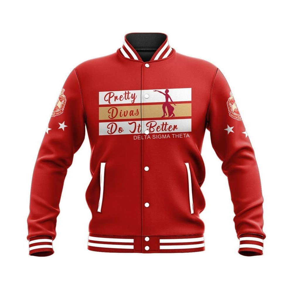 Delta Sigma Theta Greek Life Baseball Jackets, African Baseball Jacket For Men Women
