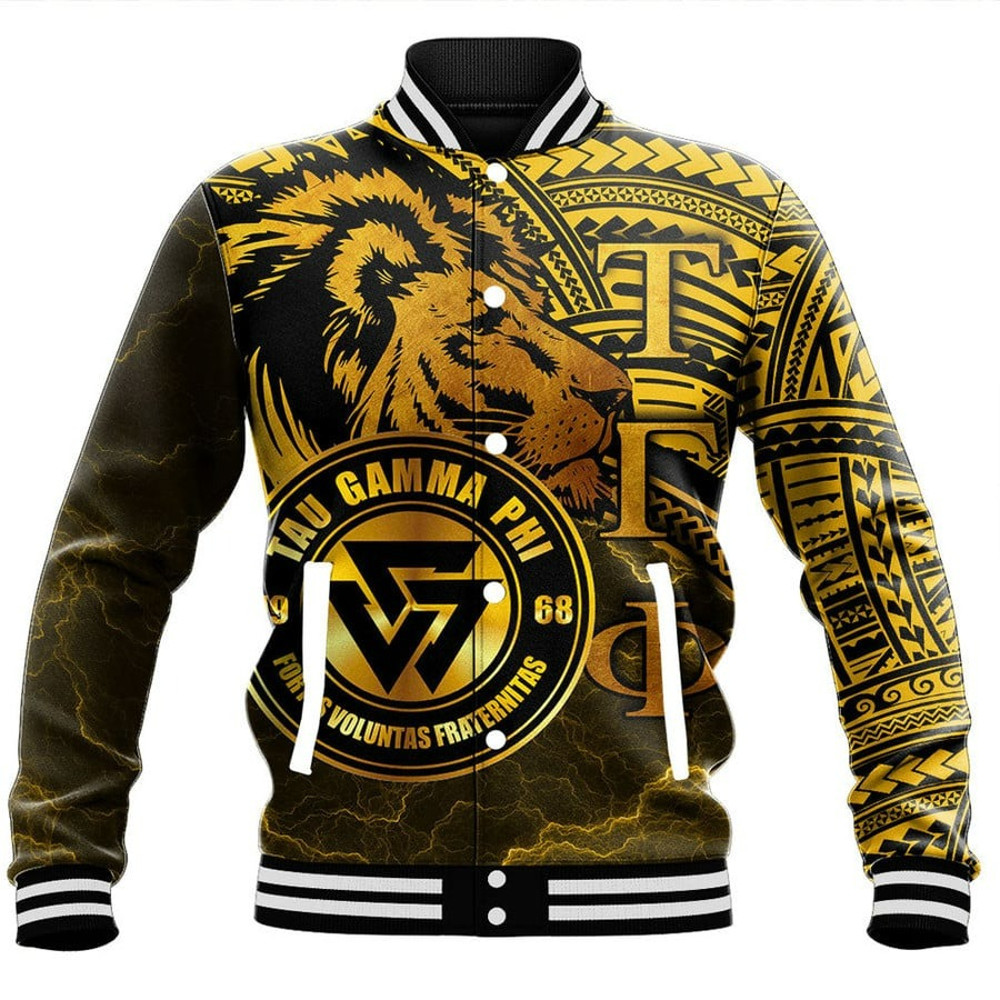 Tau Gamma Phi Triskelion Baseball Jackets, African Baseball Jacket For Men Women
