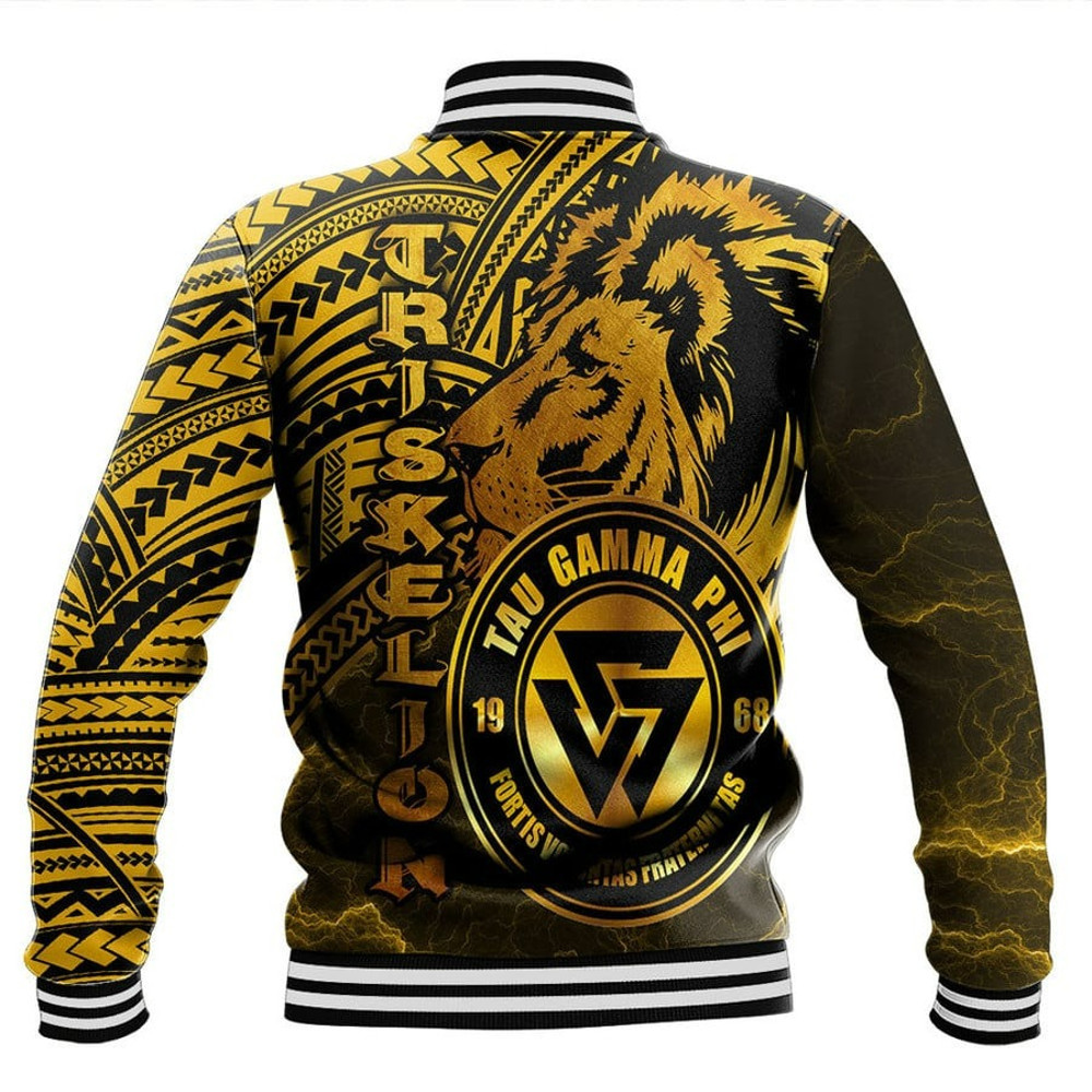 Tau Gamma Phi Triskelion Baseball Jackets, African Baseball Jacket For Men Women