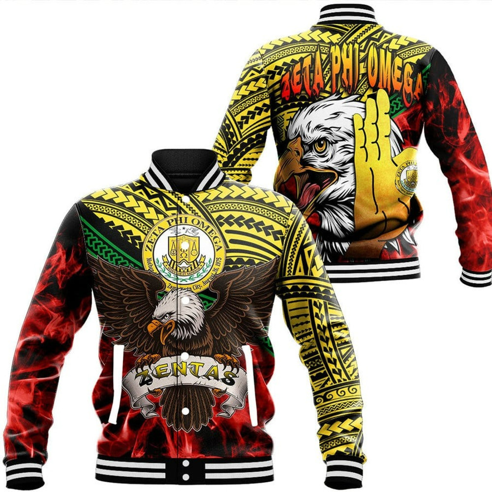 Zeta Phi Omega Zentas Baseball Jackets, African Baseball Jacket For Men Women