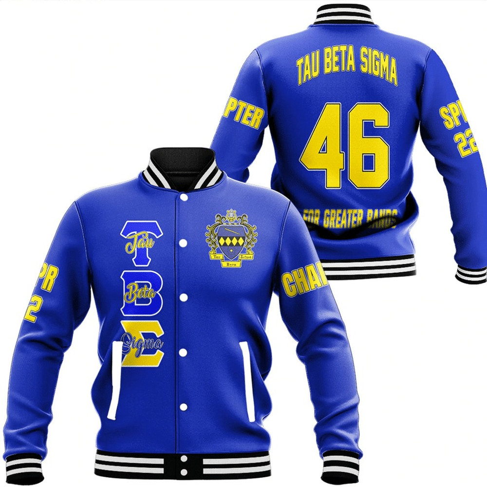 Custom Tau Beta Sigma Baseball Jackets, African Baseball Jacket For Men Women