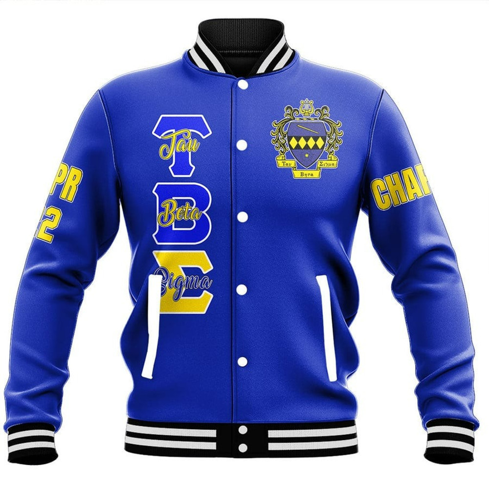 Custom Tau Beta Sigma Baseball Jackets, African Baseball Jacket For Men Women