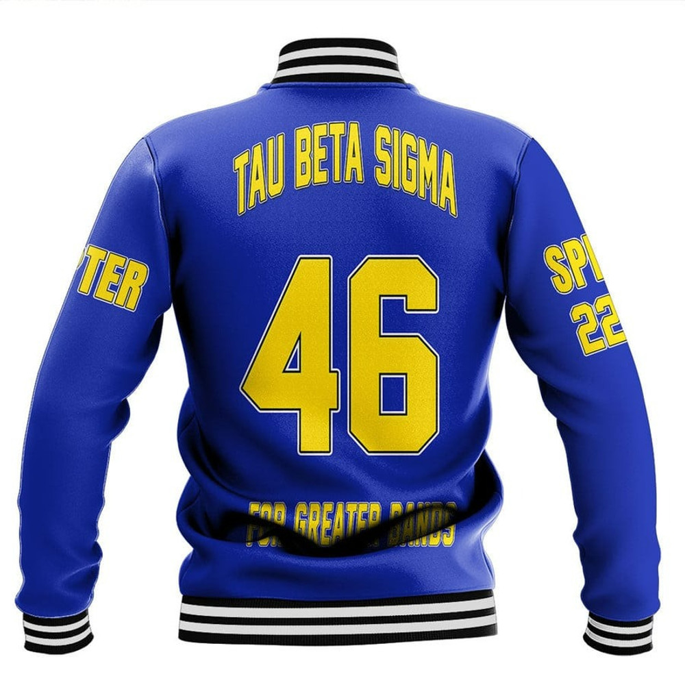 Custom Tau Beta Sigma Baseball Jackets, African Baseball Jacket For Men Women
