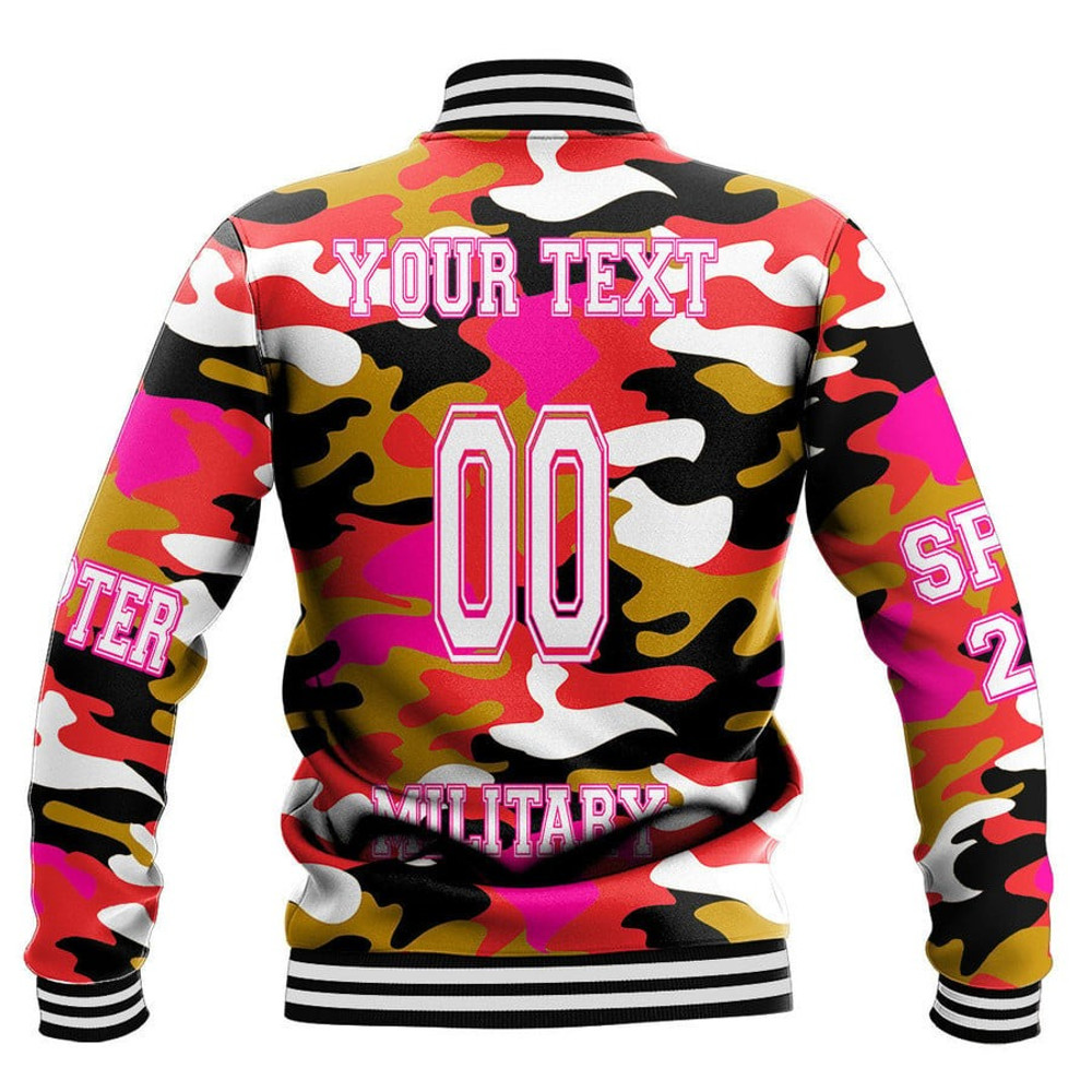 Delta Phi Chi Camo Baseball Jackets, African Baseball Jacket For Men Women