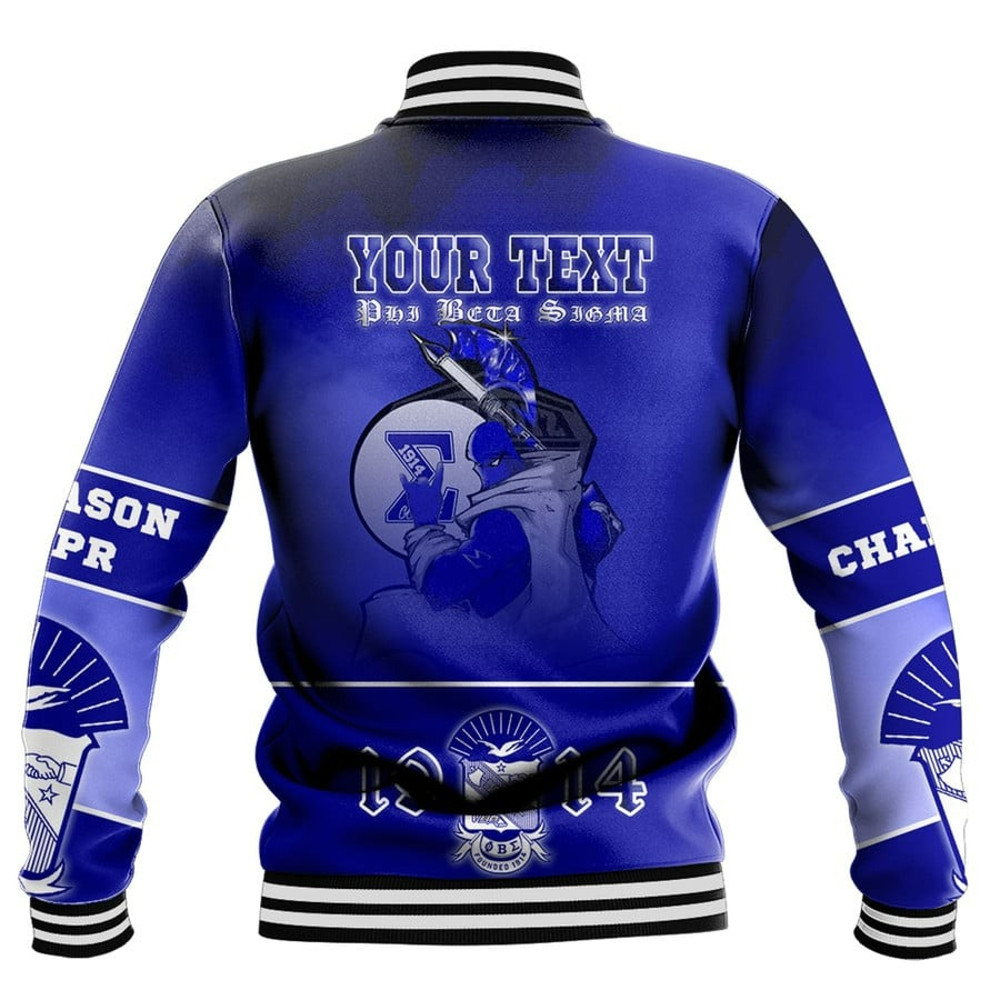 Phi Beta Sigma Motto Baseball Jackets, African Baseball Jacket For Men Women