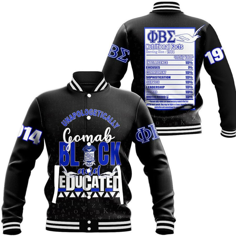 Phi Beta Sigma Baseball Jackets, African Baseball Jacket For Men Women