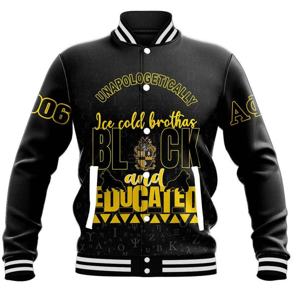 Alpha Phi Alpha Baseball Jackets, African Baseball Jacket For Men Women 02