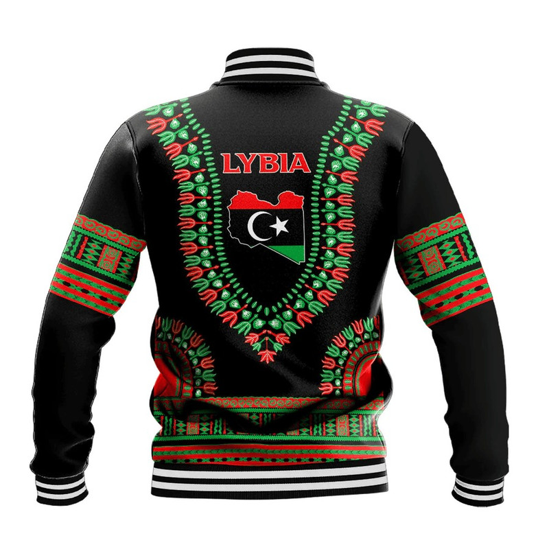 Libya Traditional Dashiki, African Baseball Jacket For Men Women