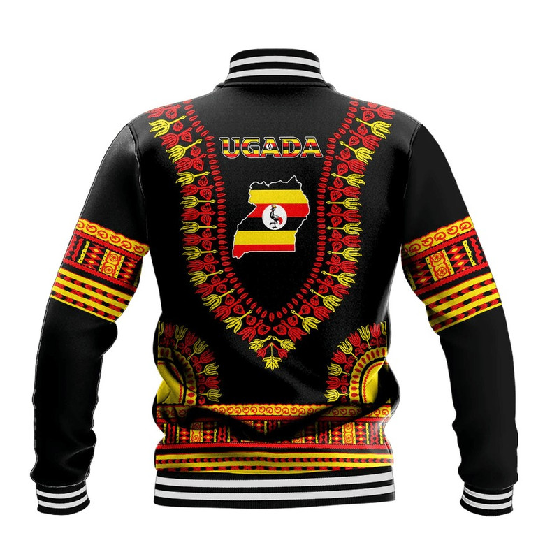 Uganda Traditional Dashiki, African Baseball Jacket For Men Women