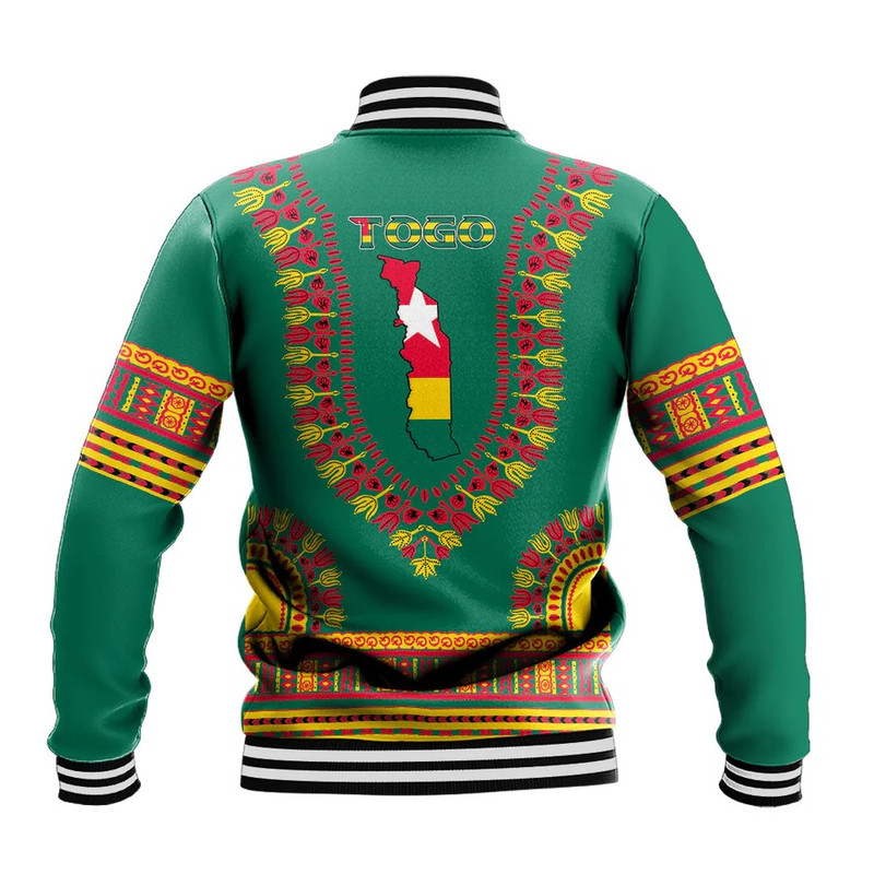 Togo Traditional Dashiki, African Baseball Jacket For Men Women