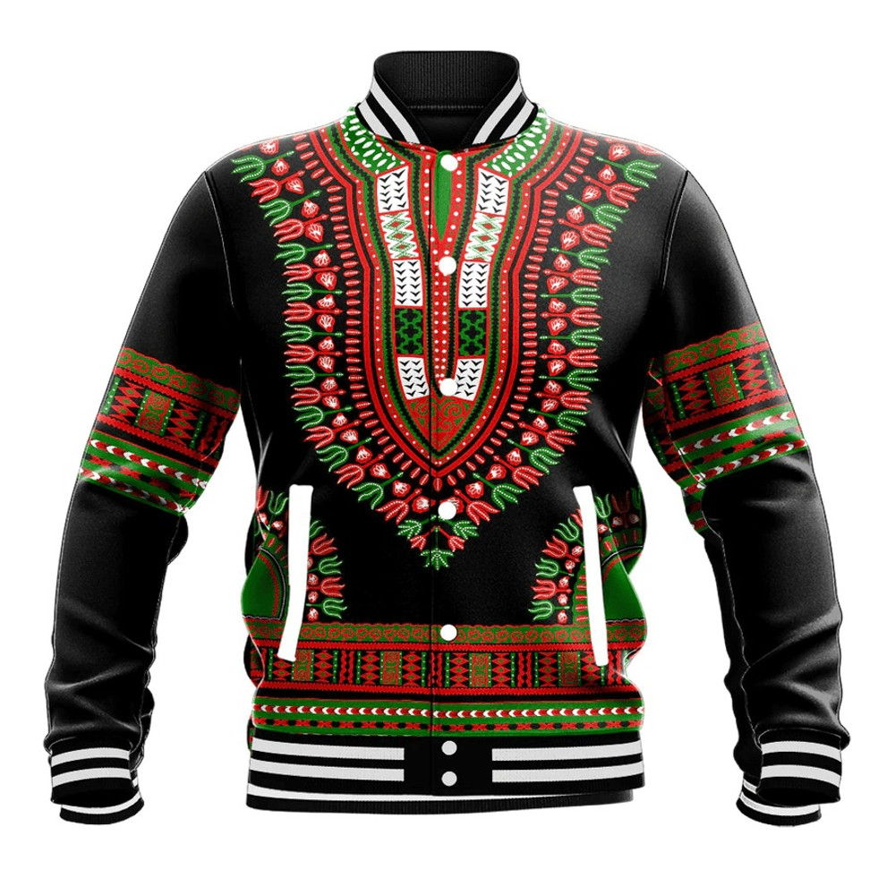 Kenya Traditional Dashiki, African Baseball Jacket For Men Women