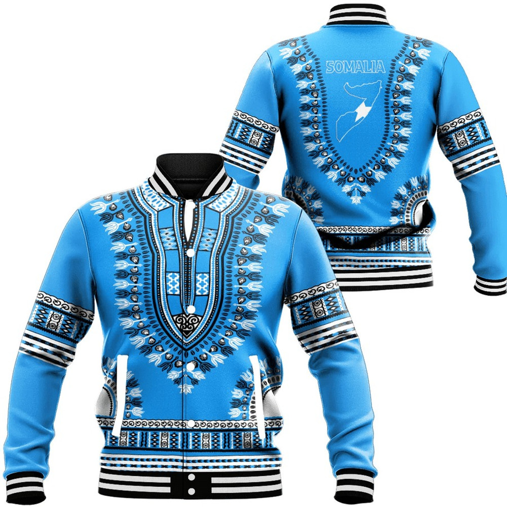 Somalia Traditional Dashiki, African Baseball Jacket For Men Women
